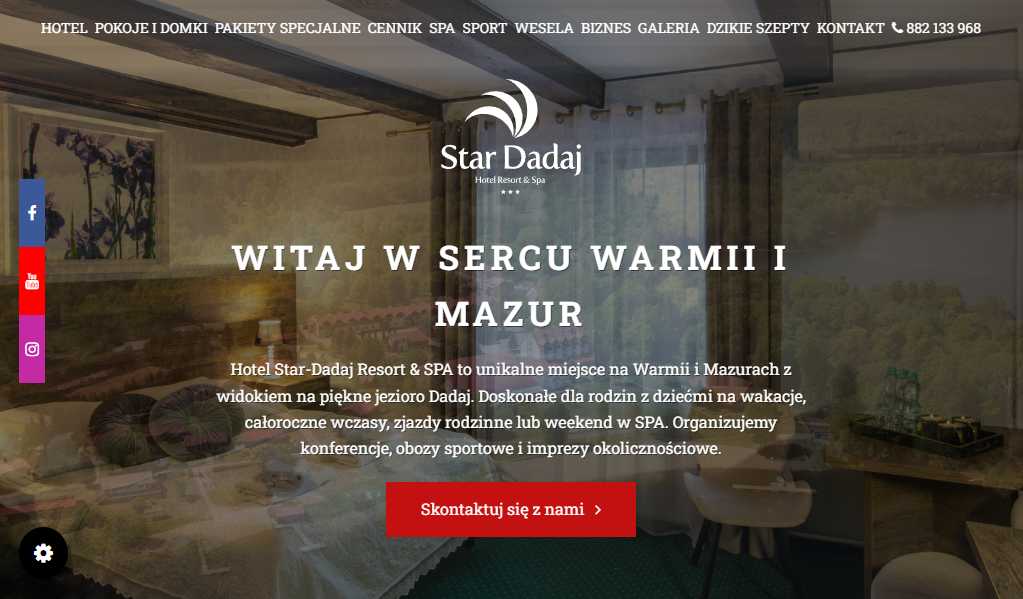 Wakacje na Mazurach - Hotel Star-Dadaj